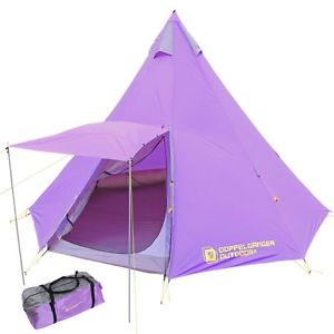 Riesiges geräumiges Tipi-Zelt für 5-8 Personen Lila T8-200 aus Japan Wasserfest