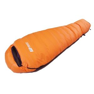 Mount Cold Weather Duck Down Sleeping Bag Orange 1300 Camping Backpacking Travel