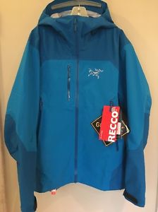 2017 ARCTERYX TANTALUS GORE-TEX JACKET MEN'S - MEDIUM - ADRIATIC BLUE