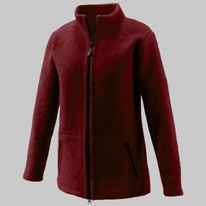 Mufflon giacca lana inverno Mel per signore, rosso