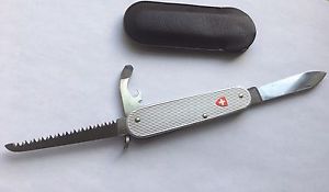 Lumberjack Alox Old Cross Horizontal Ribbed Victorinox Swiss Army Knife RARE