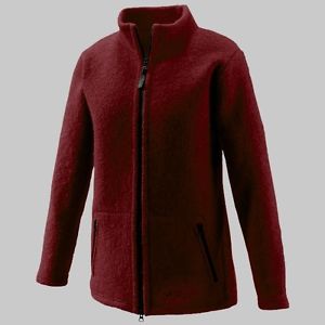 Mufflon Veste d'hiver en laine Mel pour femmes, rosso