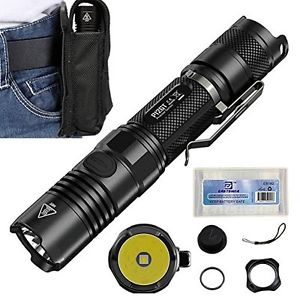 Bundle: Nitecore P12GT Tactical Flashlight CREE XP-L HI V3 1000Lm Compact Search