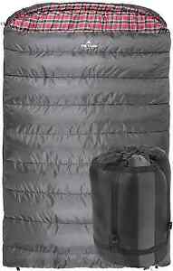TETON Sports Mammoth -7C Queen Size Sleeping Bag; Grey