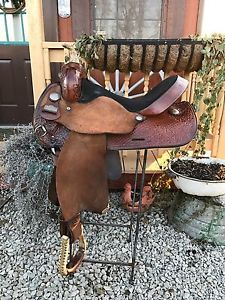 Big Horn Barrel Saddle, 15", Model 1511, Leather