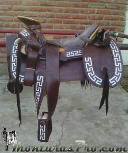 Montura Charra Mexican Charro Saddle Mesquite -C06