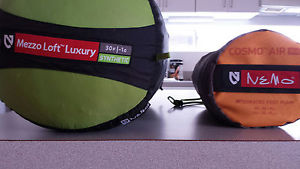 Nemo Mezzo Loft Luxury 30 degree sleeping bag + Nemo Cosmo Air 30" sleeping pad