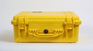 Peli Box Pelibox Pelicase 1550 giallo,con Inserto schiuma ermetico impermeabile