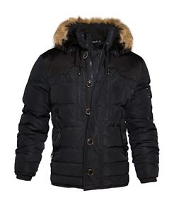 Good Anno Giacca Uomo Bomber Inverno uomo Con cappuccio Key Occidente nero M