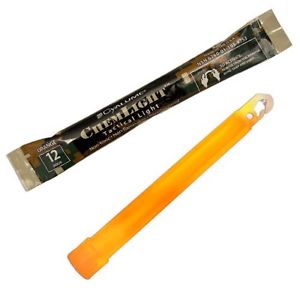 Cyalume ChemLight Military Grade Chemical Light Sticks, Orange, 6" Long, 12 Hour
