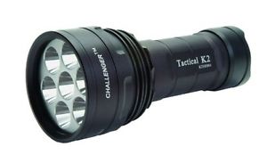 MicroFire PL-500R Challenger I LED Flashlight with Strobe, Rechargeable, Black