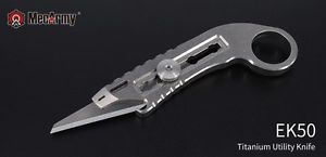 MecArmy EK50 Titanium Ti Retractable Tools Survival Kit 440A+TC4+Necklace