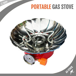 Folding Mini Stove Portable Burner Butane Gas Cooker Camping Outdoor Windproof