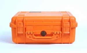 Peli Box Pelibox Pelicase '1450' orange avec Emballage en mousse étanche à l'air
