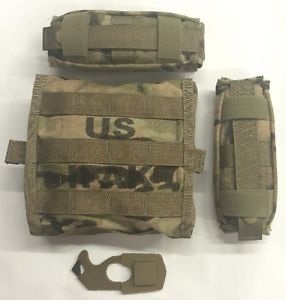 US Army MOLLE Multicam OCP IFAK II Set Medic pouch Improved First Aid Kit