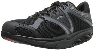 MBT Men's Simba Lace Shoe Black/Granite 43 M EU / 9-9.5 D(M) US New