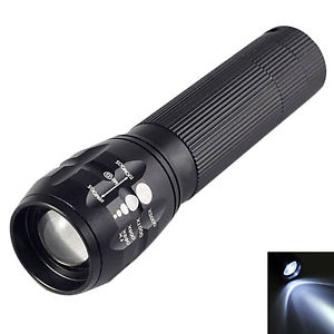 50x Q5 LED Lamp 2200 Lumen 18650 Zoomable LED Flashlight Torch for Camping Hunt