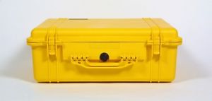 Peli Box Pelibox Pelicase 1600 gelb, mit Schaumeinsatz luftdicht wasserdicht tem