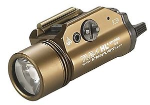 Streamlight Tlr-1 Hl With Lithium Batteries Flat Dark Earth Brown -