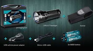 Olight 1200 Lumens SR52UT Kit Intimidator Cree XP-L HI LED Extended-range Rec...