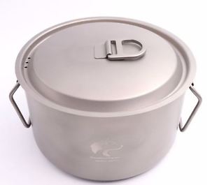 Titanium Pot Cooking Pot Picnic Cookware Outdoor Soup Pot