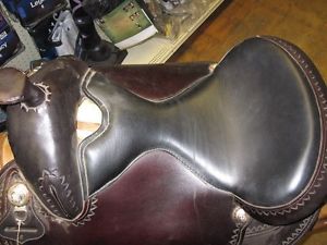 TEX TAN BROWN WESTERN SADDLE 16