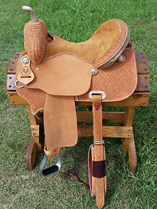 15" Hawkwood Saddlery Barrel Racing Saddle - Made in Texas