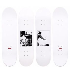 RAYMOND PETTIBON x 2 skateboard deck set SUPREME sealed MINT kaws koons hirst