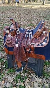 Gorgeous Double J Pro Racer Barrel Saddle - Matching Tack Package