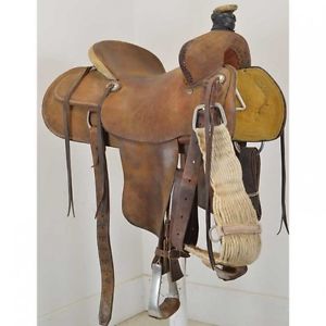Used 14.5" HR Saddles Custom Made Ranch Saddle Code: C145HRRANRO