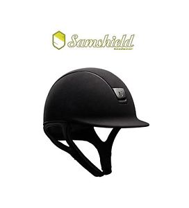 Samshield Premium Helmet Med Shell Size 7 Liner Black Alcantara NWT
