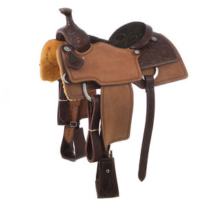 Burns Custom Team Roping Saddle