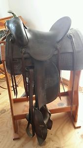 Vintage Frazier Western Saddle 15 in