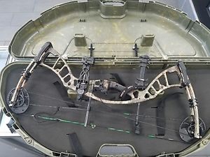 Hoyt PowerMax Bow loaded with accessories