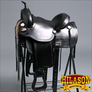 TT104BK 16" HILASON WESTERN FLEX TREE ENDURANCE TRAIL RIDING HORSE SADDLE