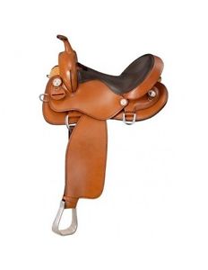 Tough-1 Western Saddle Aluminum Stirrups 16 1/2" Medium Oil RK9336