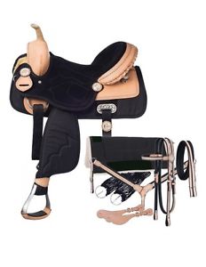 Tough-1 Western Saddle 7 Piece Package Lightweight Nylon 15" 9KS22157P