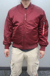 Alpha Industries MA-1 VF 59 borgogna 191118/184 Giacca da pilota Esercito TT rot