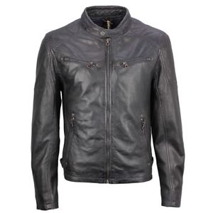 Gipsy Giacca In Pelle Uomo Motociclista blu marino Marc M0008876 navy