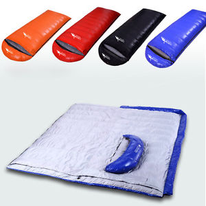 Outdoor Hiking Waterproof Puffer Goose Down Warm Portable Envelope Sleeping Bags