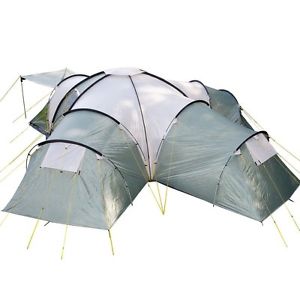 SKANDIKA KORSIKA 10 MAN PERSON BIRTH FAMILY CAMPING DOME LARGE TENT GREEN   AD