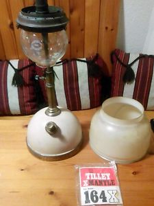 Vintage tilley short stem table lamp working, new mantle.