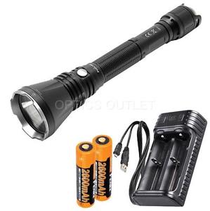 Fenix TK47 1300 Lumen 766 Yard Neutral White LED Flashlight w/ 2x 18650, Charger