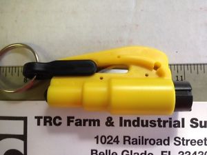 EMERGENCY RESCUE TOOL FOR VEHICLES-BREAK GLASS-CUT SEAT BELTS-KEY CHAIN