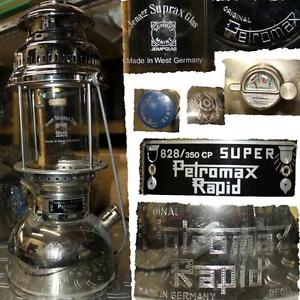 Petromax 820/350 CP/HK Super Rapid Lampe10h Combustion