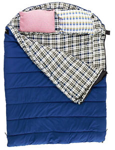 Canvas Sleeping Bag 2-Person -25-Degree Sleep Warm Camping Hiking Travel Outdoor
