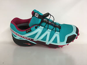 SALOMON Damen-Trail-Run-Schuhe SPEEDCROSS 4 GTX (L39466700) Türkis, NEU!!!