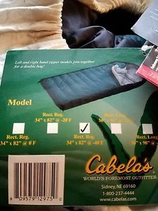 Cabelas 34x82 Rectangle Sleeping Bag Stuff Sack -40 Degree Alaskan NWT Camping
