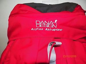 Dana Design ArcFlex Astralplane  w/ Frame Red Large pack and waist band medium