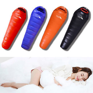 Outdoor Ultra Light Goose Down Waterproof Camping Portable Mummy Sleeping Bags